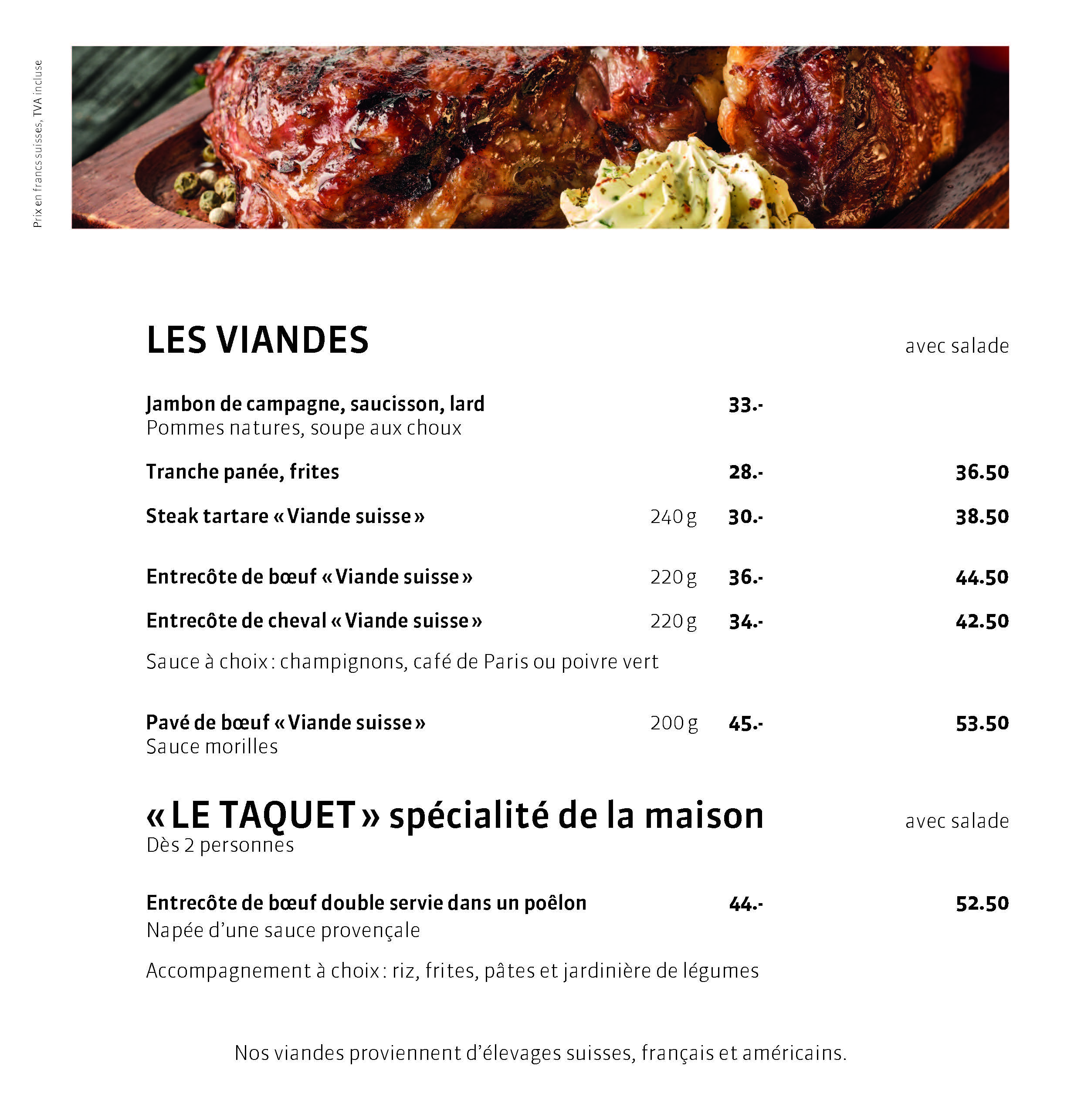 Les Viandes