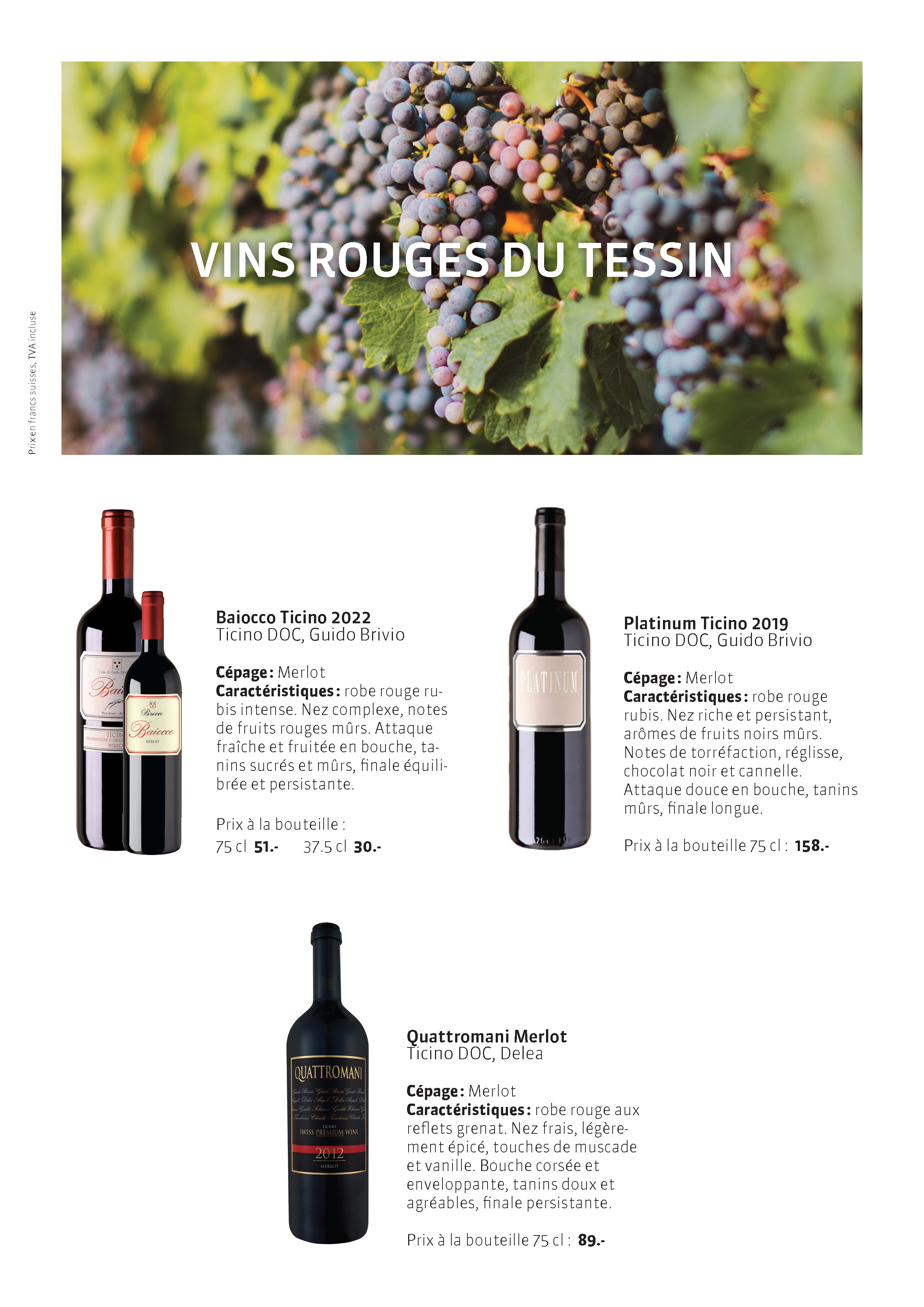 Carte des vins rouges suisses - Page 2